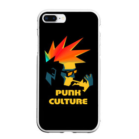 Чехол для iPhone 7Plus/8 Plus матовый с принтом Punk culture в Кировске, Силикон | Область печати: задняя сторона чехла, без боковых панелей | music | punk | ирокез | музыка | панк | панк музыка | рок | рок музыка | суб культура