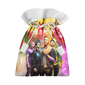 Подарочный 3D мешок с принтом Coldplay в Кировске, 100% полиэстер | Размер: 29*39 см | cold play | rock | колд плей | колд плэй | колдплей | колдплэй | рок