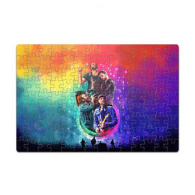Пазл магнитный 126 элементов с принтом Coldplay в Кировске, полимерный материал с магнитным слоем | 126 деталей, размер изделия —  180*270 мм | 