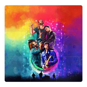 Магнитный плакат 3Х3 с принтом Coldplay в Кировске, Полимерный материал с магнитным слоем | 9 деталей размером 9*9 см | 