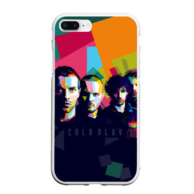 Чехол для iPhone 7Plus/8 Plus матовый с принтом Coldplay в Кировске, Силикон | Область печати: задняя сторона чехла, без боковых панелей | cold play | rock | колд плей | колд плэй | колдплей | колдплэй | рок