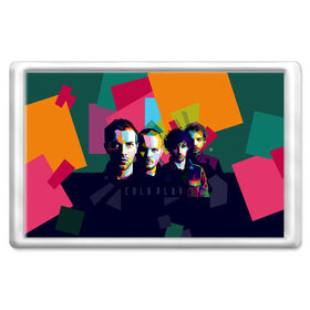 Магнит 45*70 с принтом Coldplay в Кировске, Пластик | Размер: 78*52 мм; Размер печати: 70*45 | cold play | rock | колд плей | колд плэй | колдплей | колдплэй | рок