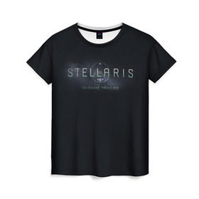 Женская футболка 3D с принтом Stellaris в Кировске, 100% полиэфир ( синтетическое хлопкоподобное полотно) | прямой крой, круглый вырез горловины, длина до линии бедер | stellaris
