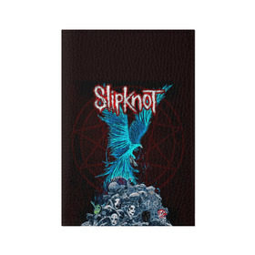 Обложка для паспорта матовая кожа с принтом Орел группа Slipknot в Кировске, натуральная матовая кожа | размер 19,3 х 13,7 см; прозрачные пластиковые крепления | Тематика изображения на принте: slipknot | альтернативный метал | андерс | головы | грув метал | колсефни | кори | маска | метал | музыка | ню метал | рок | слипкнот | тейлор