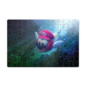 Пазл магнитный 126 элементов с принтом Super Mario / Марио в Кировске, полимерный материал с магнитным слоем | 126 деталей, размер изделия —  180*270 мм | Тематика изображения на принте: nintendo | марио | нинтендо