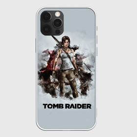 Чехол для iPhone 12 Pro с принтом TOMB RAIDER в Кировске, силикон | область печати: задняя сторона чехла, без боковых панелей | game | girl | gun | lara croft | tomb raider | девушка | игра | оружие | пистолет