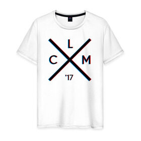 Мужская футболка хлопок с принтом LCM 17 в Кировске, 100% хлопок | прямой крой, круглый вырез горловины, длина до линии бедер, слегка спущенное плечо. | lcm 17 | low cars meet | saint p stance unity