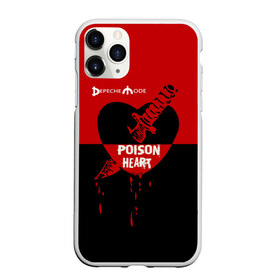 Чехол для iPhone 11 Pro матовый с принтом Poison heart в Кировске, Силикон |  | depeche mode | альтернативный | вестник моды | депеш мод | дэйв гаан | индастриал | клинок | красное | кровь капли | мартин гор | музыка | надпись | новая волна | нож | рок | сердце | синти поп | черное