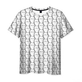 Мужская футболка 3D с принтом OnePunchMan в Кировске, 100% полиэфир | прямой крой, круглый вырез горловины, длина до линии бедер | anime | onepunchman | saitama | аниме | ванпанчмен | сайтама