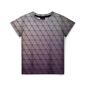 Детская футболка 3D с принтом Кольчуга из треугольников в Кировске, 100% гипоаллергенный полиэфир | прямой крой, круглый вырез горловины, длина до линии бедер, чуть спущенное плечо, ткань немного тянется | абстракция | геометрия | текстура | узор