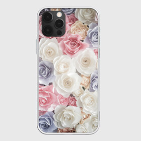 Чехол для iPhone 12 Pro Max с принтом Букет из роз в Кировске, Силикон |  | розы | цветы