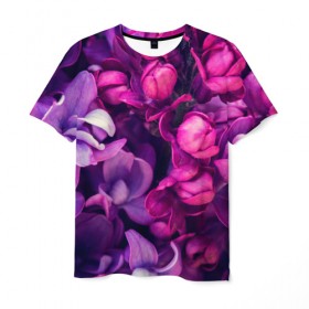Мужская футболка 3D с принтом Тюльпановый сад в Кировске, 100% полиэфир | прямой крой, круглый вырез горловины, длина до линии бедер | flower | краски | природа | розы | тюльпаны | цветы