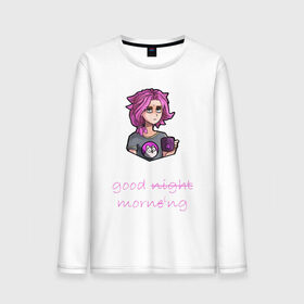 Мужской лонгслив хлопок с принтом sleepy maeve в Кировске, 100% хлопок |  | art | game | good | morning | night | online | paladins | sleepy | video