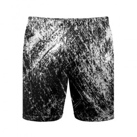 Мужские шорты 3D спортивные с принтом Просто штрихи в Кировске,  |  | Тематика изображения на принте: абстракция | абстракция красок | брызги красок | краска | потертость красок | текстура | царапины | черно белый | штрихи
