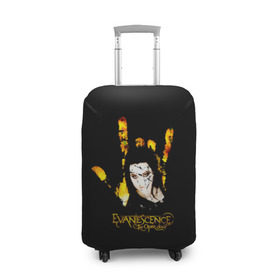Чехол для чемодана 3D с принтом Evanescence рука в Кировске, 86% полиэфир, 14% спандекс | двустороннее нанесение принта, прорези для ручек и колес | 