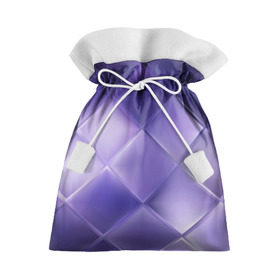 Подарочный 3D мешок с принтом Фиолетовые грани в Кировске, 100% полиэстер | Размер: 29*39 см | Тематика изображения на принте: абстракция | геометрия | квадрат | текстура | фиолетовый