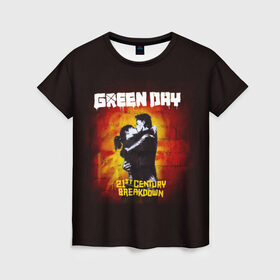 Женская футболка 3D с принтом Поцелуй Green Day в Кировске, 100% полиэфир ( синтетическое хлопкоподобное полотно) | прямой крой, круглый вырез горловины, длина до линии бедер | american idiot | green day | альтернативный | билли джо армстронг | грин дей | группа | зелёный день | майк дёрнт | музыка | панк | поп | поппанк | поцелуй | рок | стена | тре кул