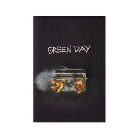 Обложка для паспорта матовая кожа с принтом Green Day магнитофон в огне в Кировске, натуральная матовая кожа | размер 19,3 х 13,7 см; прозрачные пластиковые крепления | american idiot | green day | альтернативный | билли джо армстронг | грин дей | группа | зелёный день | майк дёрнт | музыка | панк | поп | поппанк | рок | тре кул