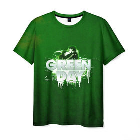 Мужская футболка 3D с принтом Зелень Green Day в Кировске, 100% полиэфир | прямой крой, круглый вырез горловины, длина до линии бедер | american idiot | green day | альтернативный | билли джо армстронг | грин дей | группа | зелёный день | майк дёрнт | музыка | панк | поп | поппанк | поцелуй | рок | тре кул