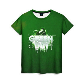 Женская футболка 3D с принтом Зелень Green Day в Кировске, 100% полиэфир ( синтетическое хлопкоподобное полотно) | прямой крой, круглый вырез горловины, длина до линии бедер | american idiot | green day | альтернативный | билли джо армстронг | грин дей | группа | зелёный день | майк дёрнт | музыка | панк | поп | поппанк | поцелуй | рок | тре кул