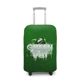 Чехол для чемодана 3D с принтом Зелень Green Day в Кировске, 86% полиэфир, 14% спандекс | двустороннее нанесение принта, прорези для ручек и колес | american idiot | green day | альтернативный | билли джо армстронг | грин дей | группа | зелёный день | майк дёрнт | музыка | панк | поп | поппанк | поцелуй | рок | тре кул
