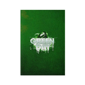 Обложка для паспорта матовая кожа с принтом Зелень Green Day в Кировске, натуральная матовая кожа | размер 19,3 х 13,7 см; прозрачные пластиковые крепления | Тематика изображения на принте: american idiot | green day | альтернативный | билли джо армстронг | грин дей | группа | зелёный день | майк дёрнт | музыка | панк | поп | поппанк | поцелуй | рок | тре кул