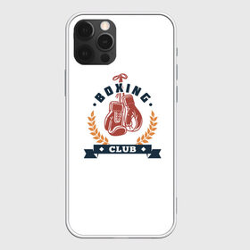 Чехол для iPhone 12 Pro Max с принтом BOXING CLUB в Кировске, Силикон |  | бокс | звезды | клуб | перчатки | чемпион