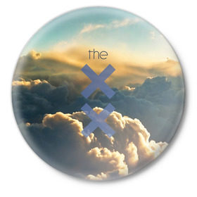 Значок с принтом The XX в Кировске,  металл | круглая форма, металлическая застежка в виде булавки | the xx | xx | инди поп