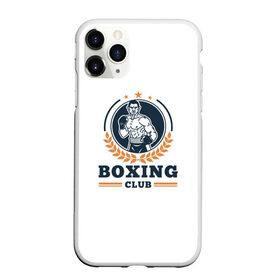 Чехол для iPhone 11 Pro матовый с принтом BOXING CLUB в Кировске, Силикон |  | бокс | клуб | перчатки | спорт | чемпион