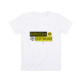 Детская футболка хлопок с принтом Borussia Dortmund - New Design 2018 в Кировске, 100% хлопок | круглый вырез горловины, полуприлегающий силуэт, длина до линии бедер | боруссия дортмунд