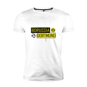Мужская футболка премиум с принтом Borussia Dortmund - New Design 2018 в Кировске, 92% хлопок, 8% лайкра | приталенный силуэт, круглый вырез ворота, длина до линии бедра, короткий рукав | боруссия дортмунд