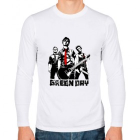 Мужской лонгслив хлопок с принтом Группа Green Day в Кировске, 100% хлопок |  | american idiot | green day | альтернативный | билли джо армстронг | грин дей | группа | зелёный день | майк дёрнт | музыка | надпись | панк | поп | поппанк | рок | тре кул