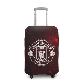 Чехол для чемодана 3D с принтом Manchester United в Кировске, 86% полиэфир, 14% спандекс | двустороннее нанесение принта, прорези для ручек и колес | манчестер юнайтед