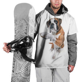 Накидка на куртку 3D с принтом Боксер в Кировске, 100% полиэстер |  | боксер | друг | дружба | животное | пес | собака