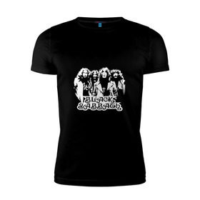 Мужская футболка премиум с принтом Группа Black Sabbath в Кировске, 92% хлопок, 8% лайкра | приталенный силуэт, круглый вырез ворота, длина до линии бедра, короткий рукав | 