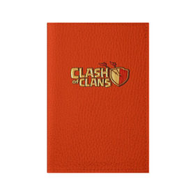 Обложка для паспорта матовая кожа с принтом Clash of Clans в Кировске, натуральная матовая кожа | размер 19,3 х 13,7 см; прозрачные пластиковые крепления | игра | кланс | клэш | онлайн | оф | стратегия