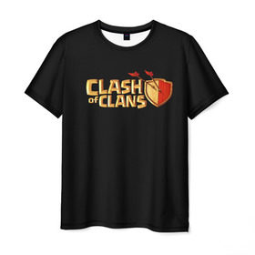 Мужская футболка 3D с принтом Clash of Clans в Кировске, 100% полиэфир | прямой крой, круглый вырез горловины, длина до линии бедер | игра | кланс | клэш | онлайн | оф | стратегия