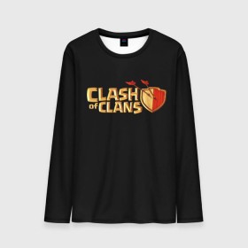 Мужской лонгслив 3D с принтом Clash of Clans в Кировске, 100% полиэстер | длинные рукава, круглый вырез горловины, полуприлегающий силуэт | игра | кланс | клэш | онлайн | оф | стратегия