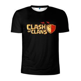 Мужская футболка 3D спортивная с принтом Clash of Clans в Кировске, 100% полиэстер с улучшенными характеристиками | приталенный силуэт, круглая горловина, широкие плечи, сужается к линии бедра | игра | кланс | клэш | онлайн | оф | стратегия