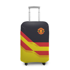 Чехол для чемодана 3D с принтом Manchester United 2018 в Кировске, 86% полиэфир, 14% спандекс | двустороннее нанесение принта, прорези для ручек и колес | манчестер юнайтед | эмблема