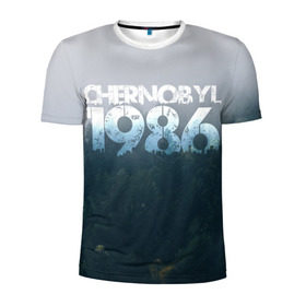 Мужская футболка 3D спортивная с принтом Чернобыль 1986 в Кировске, 100% полиэстер с улучшенными характеристиками | приталенный силуэт, круглая горловина, широкие плечи, сужается к линии бедра | 1986 | дым | завод | лес | опасность | радиация | чаэс | чернобыль | экология