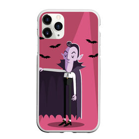 Чехол для iPhone 11 Pro Max матовый с принтом Дракула в Кировске, Силикон |  | Тематика изображения на принте: dracula | halloween | helloween | вампир | день всех святых | детям | для детей | хеллоуин | хеловин | хэллоуин
