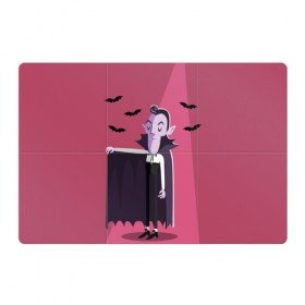 Магнитный плакат 3Х2 с принтом Дракула в Кировске, Полимерный материал с магнитным слоем | 6 деталей размером 9*9 см | dracula | halloween | helloween | вампир | день всех святых | детям | для детей | хеллоуин | хеловин | хэллоуин