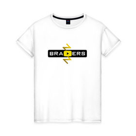 Женская футболка хлопок с принтом Brazzers Video в Кировске, 100% хлопок | прямой крой, круглый вырез горловины, длина до линии бедер, слегка спущенное плечо | brazzers | бразерс | браззерс | видео