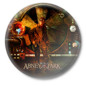 Значок с принтом Abney Park в Кировске,  металл | круглая форма, металлическая застежка в виде булавки | Тематика изображения на принте: 