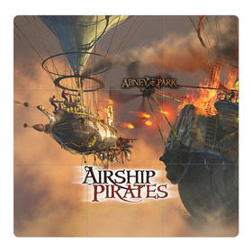 Магнитный плакат 3Х3 с принтом Airship pirates в Кировске, Полимерный материал с магнитным слоем | 9 деталей размером 9*9 см | steampunk