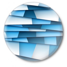 Значок с принтом Полоски в Кировске,  металл | круглая форма, металлическая застежка в виде булавки | Тематика изображения на принте: 