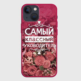 Чехол для iPhone 13 mini с принтом Самый классный руководитель в Кировске,  |  | день учителя | учитель