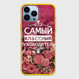 Чехол для iPhone 13 Pro Max с принтом Самый классный руководитель в Кировске,  |  | Тематика изображения на принте: день учителя | учитель