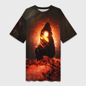 Платье-футболка 3D с принтом Ведьмак 3   The Witcher 3 в Кировске,  |  | the | wather | wild hun | амулет | ведьмак | видьмак | геральт | девушки | дикая | охота